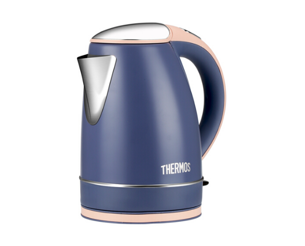 膳魔師（THERMOS）EHA-1321A家用電熱水壺不銹鋼帶刻度防干燒1.7L